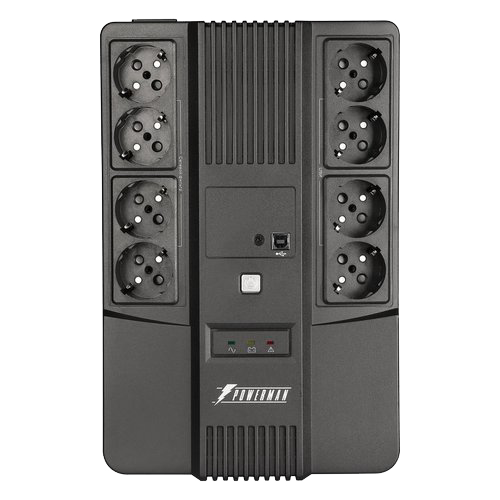 ИБП POWERMAN Brick 650 PLUS, линейно-интерактивный, 650ВА, 360Вт, 4 евророзетки с резервным питанием, 4 евророзетки с фильтрацией, USB, защита RJ45/RJ11, батарея 12В 7Ач 1 шт., 293мм х 202мм х 93мм, 4.5 кг./ UPS POWERMAN Brick 650 PLUS, line-interactive, 650VA, 360W, 4 euro sockets with backup power, 4 euro sockets with filtering, USB, RJ45/RJ11 protection, 12V 7Ah battery 1 pc., 293mm x 202mm x 93mm, 4.5 kg.