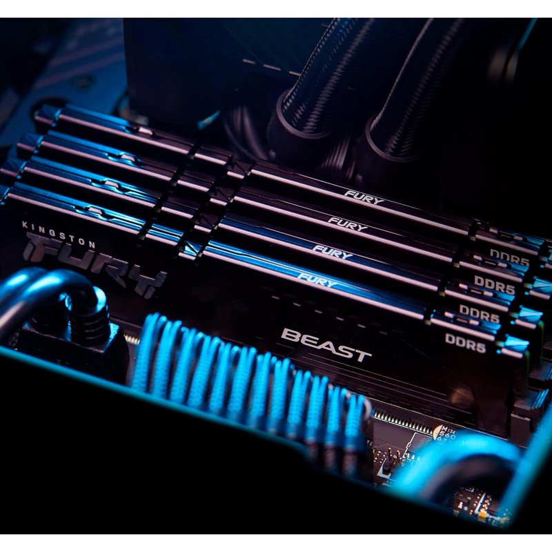 Память оперативная/ Kingston 32GB 6400MT/s DDR5 CL32 DIMM (Kit of 2) FURY Beast Black EXPO