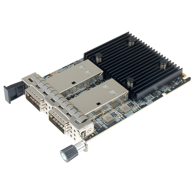 Сетевая карта/ 2-Port 100G QSFP56 NIC Ethernet Fiber Adapter for OCP 3.0, chipset BCM57508