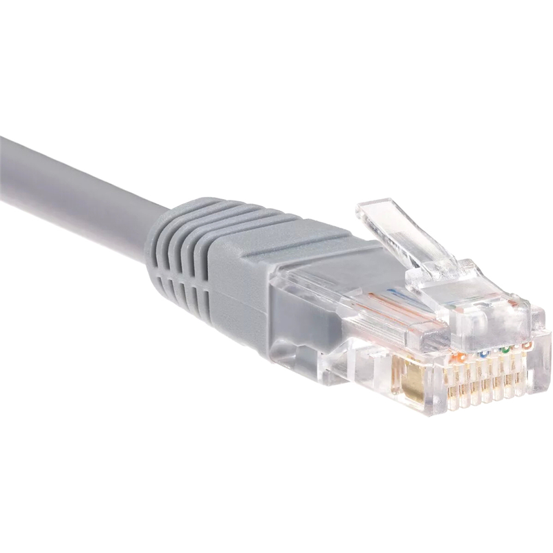 Патчкорд/ Патчкорд литой "Telecom" UTP кат.5е 3,0м серый