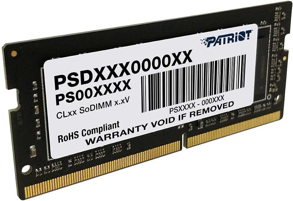 Оперативная память DDR4 16Gb 2666MHz Patriot PSD416G266681S Signature RTL PC4-21300 CL19 SO-DIMM 260-pin 1.2В single rank Ret [PSD416G266681S]