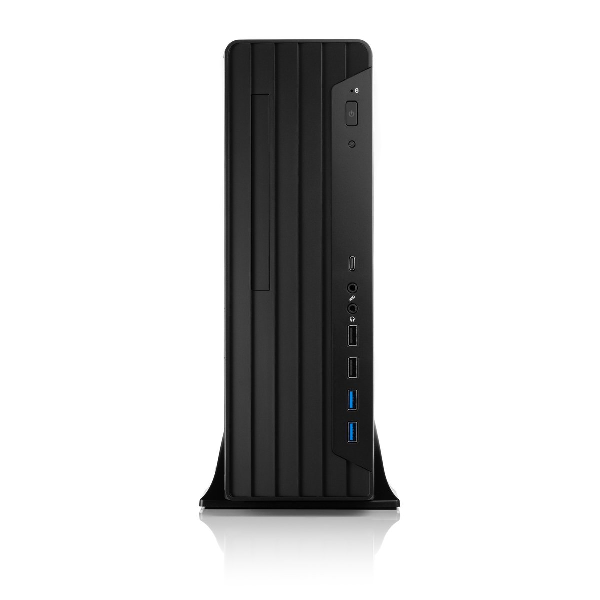Корпус с блоком питания 400Вт./ Case Foxline mATX Desktop 400W FL-418 mATX case, black, w/PSU SFX 400W, w/2xUSB3.0+2xUSB2.0+1xType-C (USB2.0)