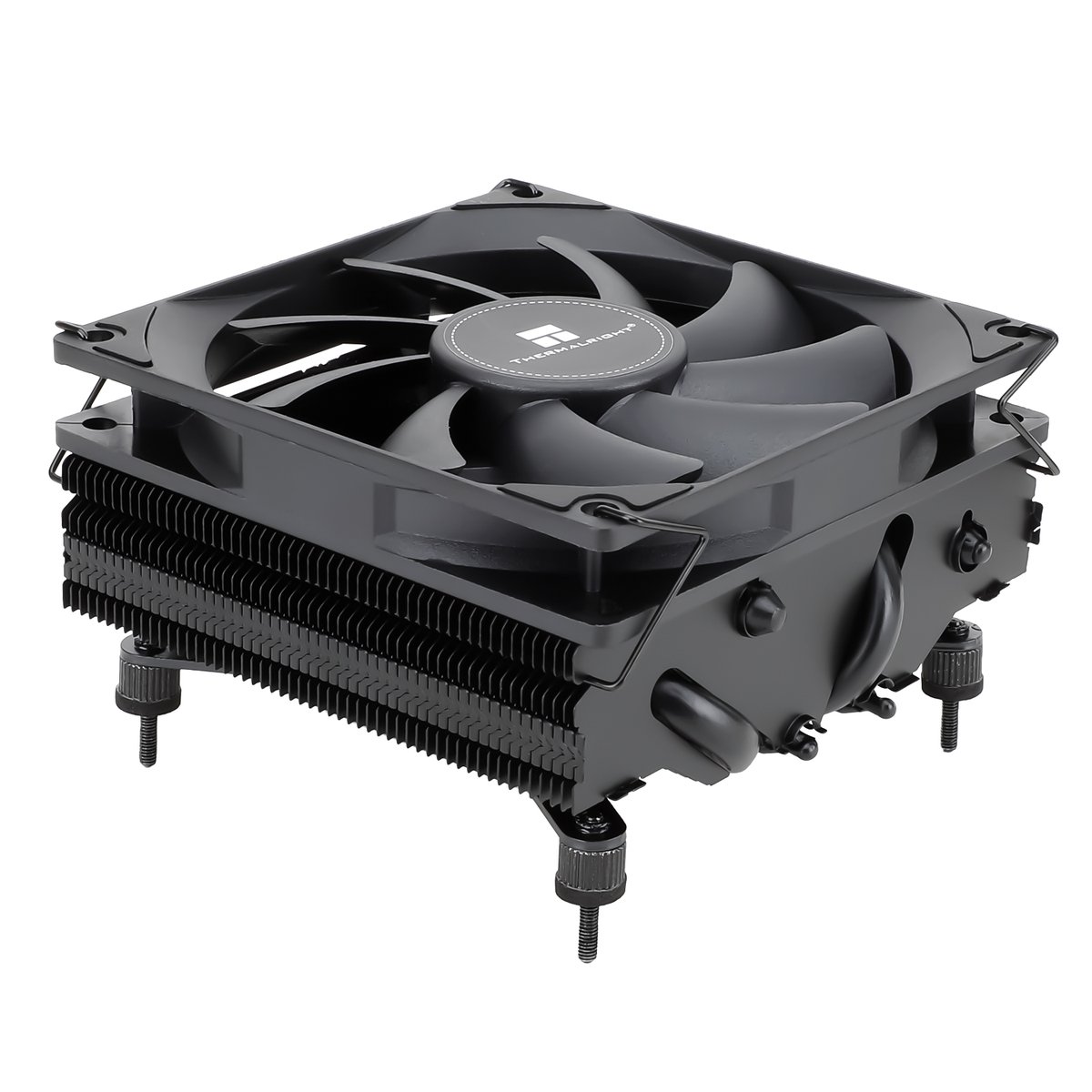 Кулер для процессора/ CPU Cooler Thermalright AXP-90 X47 Black (4-pin PWM, 32mm, Ni/Cu, 4x6mm, 1x92mm, 42.58CFM, 22.4dBA, 2700RPM, S: 1851/1700/1200/115X, AM5/AM4, black)