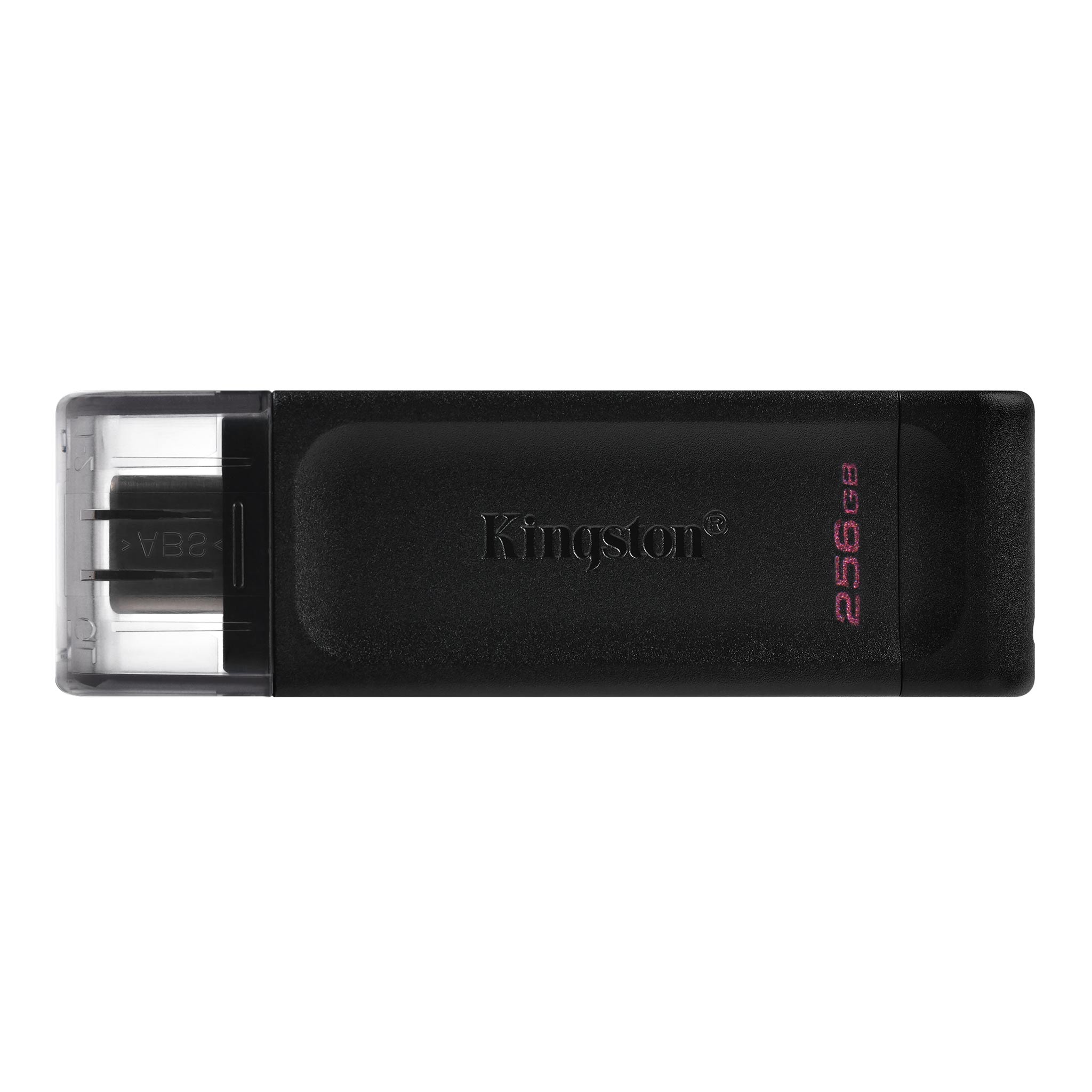USB накопитель Kingston - DataTraveler 70, USB Type C (USB 3.2 Gen 1), 256 ГБ, цвет чёрный, DT70/256GB