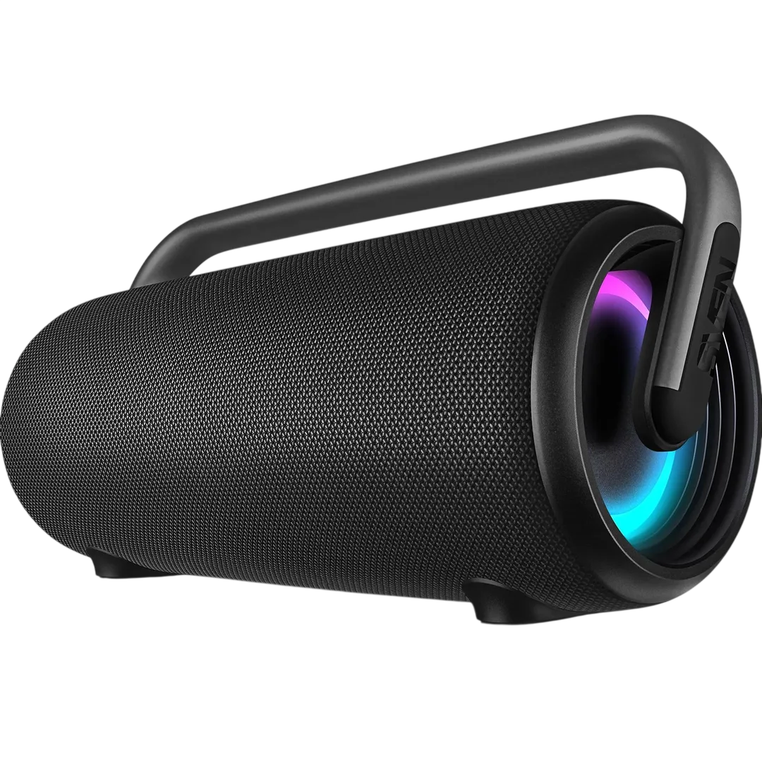 SVEN PS-395, черный, акустическая система 2.0, мощность 2x40 Вт (RMS), Waterproof (IPx5), TWS, Bluetooth, USB, встроенный аккумулятор