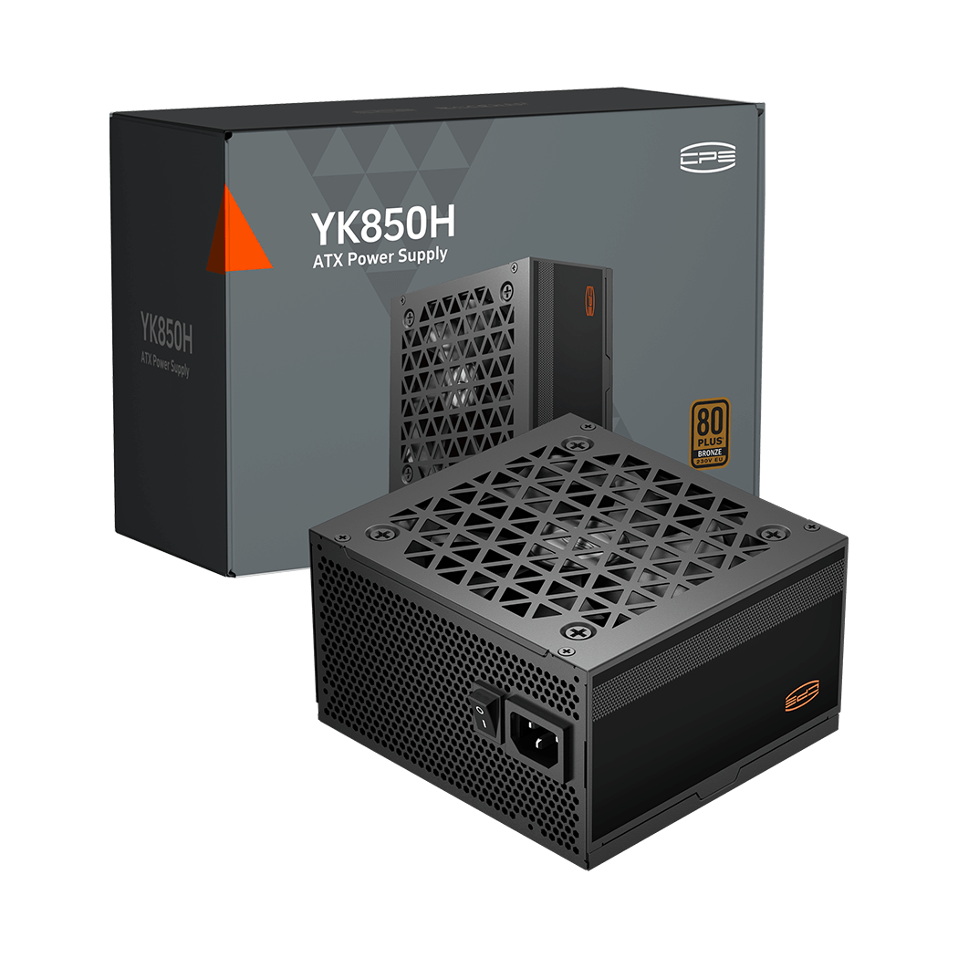 Блок питания ПК/ Power Supply PCCooler, 850W 80+ Bronze (ATX, ATX 3.1, Non-modular, 1x24(20+4)pin 550mm, 2xCPU*2 8(4+4)pin 650mm, 4xPCIe*2 8(6+2)pin 500+120mm, 1x12V-2x6 600mm, 8xSATA*3+MOLEX4pin*2, Active, 120x120mm, 140x150x86mm, APFC, OVP/UVP/OCP/SCP/OTP/OPP/SPD)