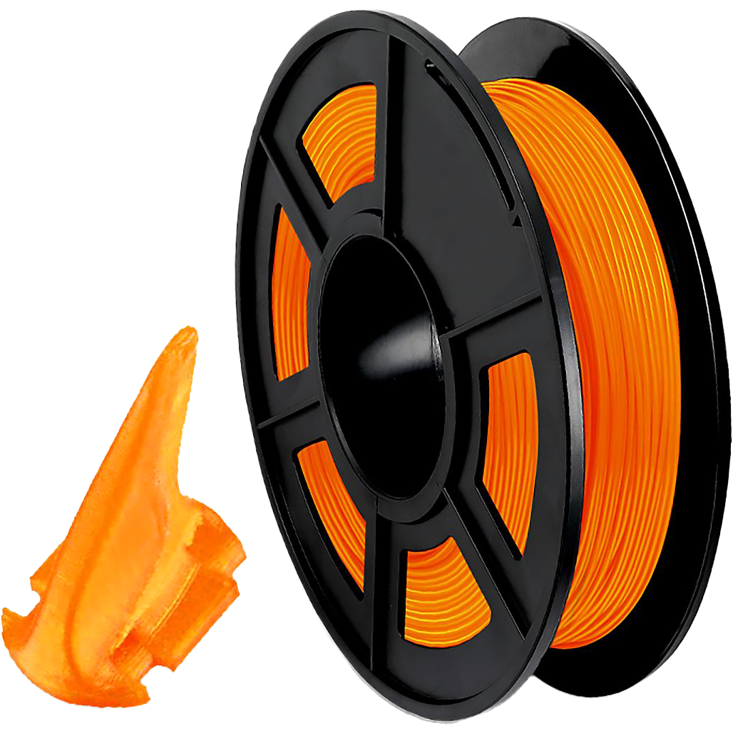 -/ Филамент NVPRINT TPU Orange для 3D печати диаметр 1.75мм  длина 165 метров  масса 0,5 кг