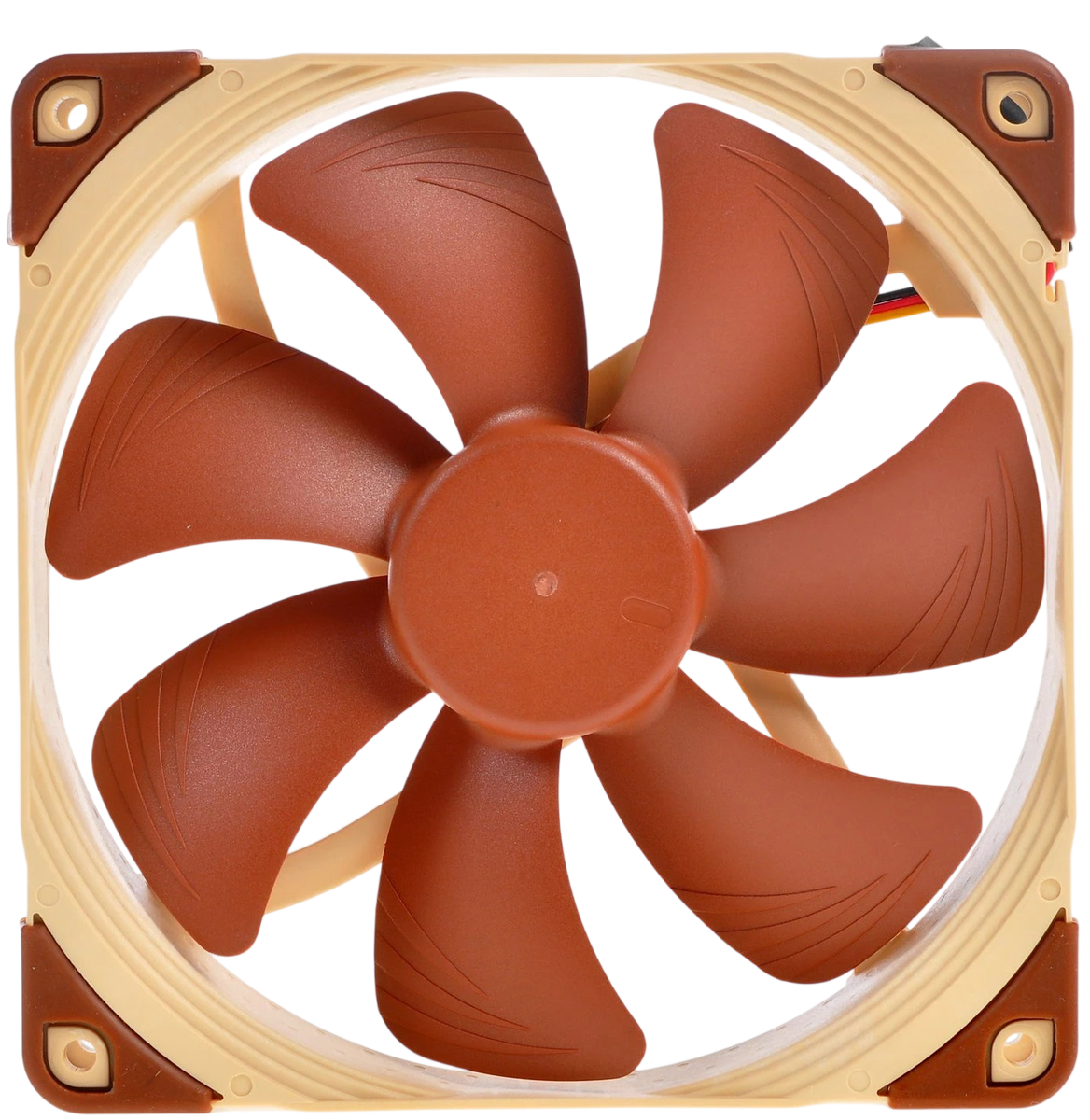 Кулер для корпуса/ Case Cooler Noctua NF-A14 FLX (140x140x25mm, 3-pin, 67.98FM, 19.2dBA, 1200RPM, Beige/Brown)
