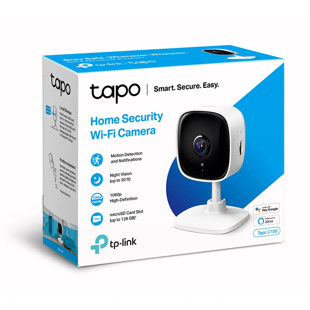 Камера/ 1080P indoor IP camera, Night Vision, Motion Detection, 2-way Audio, one Micro SD card slot