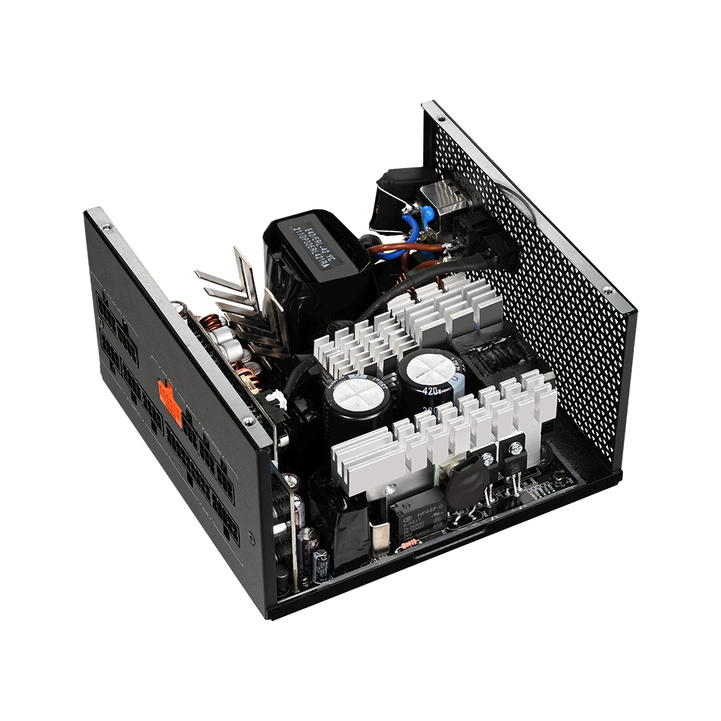 Блок питания ПК/ Power Supply PCCooler, 850W 80+ Gold (ATX, 3.1, PCIe 5.1 600W, Full modular, 1x24(20+4)pin 550mm, 2xCPU 8(4+4)pin 650mm, 3xPCIe 8(6+2)pin 500mm, 1x12V(2x6) 12+4pin 650mm, 3xSATA*3+MOLEX4pin*1 450+120+120+120mm , Active, 135x135mm, 150x150x86mm, APFC, OVP, UVP, OCP, SCP, OTP, OPP, SPD)