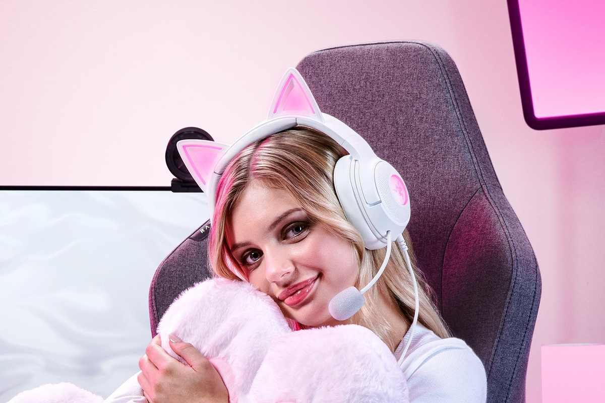 Гарнитура Razer Kraken Kitty V2 - White/ Razer Headset Kraken Kitty V2 White