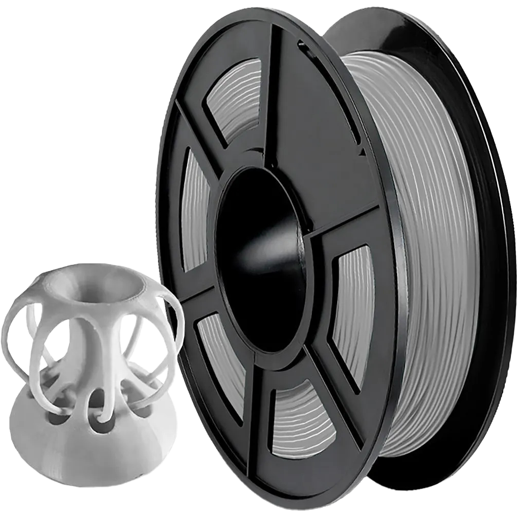 -/ Филамент NVPRINT TPU Grey для 3D печати диаметр 1.75мм  длина 165 метров  масса 0,5 кг