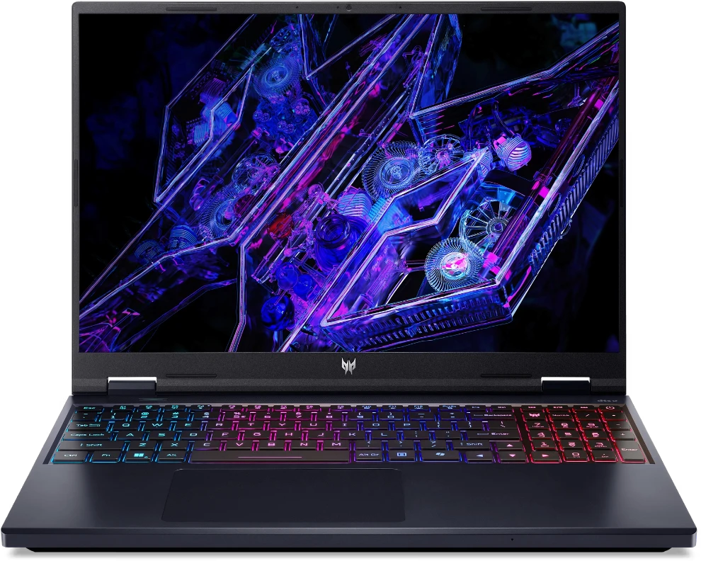 Ноутбук/ ACER Predator Helios 16 PH16-72-921Y 16"(2560x1600 (матовый) IPS)/Intel Core i9 14900HX(2.39Ghz)/32768Mb/2TbPCISSDGb/noDVD/Ext:nVidia GeForce RTX4070(8192Mb)/Cam/BT/WiFi/65WHr/war 1y/2.4kg/Black/NoOS