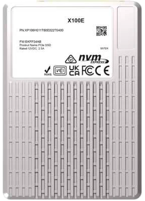 Серверный диск/ Phison SSD X100E, 6400GB, U2/U3, NVMe, PCIe Gen4x4, R/W 7000/6800MB/s, R/W 1600K/450K IOPs, TBW 35040, DWPD3, non-OPAL, dual port