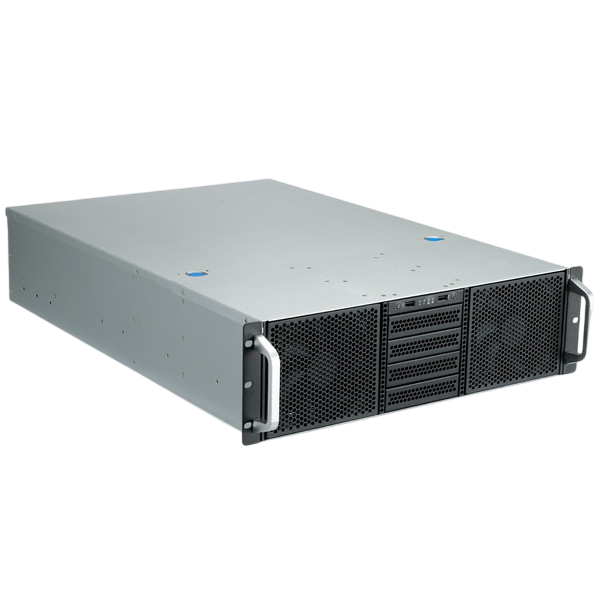 Серверный корпус/ Server case YCC YRM-36514A0, 3U, E-ATX, w/o PSU, int. 10x3,5" + 4x3,5"/2,5" HDD bays, 2x120mm front fans, 3x120mm middle fans, 2x60mm rear fans, 2xUSB 2.0, 5xFH PCIe vertical slots, 1xFHFL PCIe horizontal slot, depth 650mm, support ATX PSU, no rails