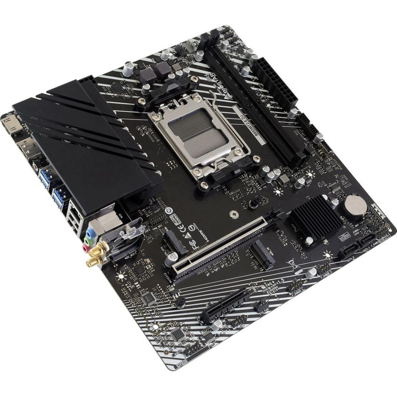 Материнская плата Biostar B850MT2-E DJ SocketAM5 AMD B850 2xDDR5 mATX AC`97 8ch(7.1) 2.5Gg RAID+HDMI+DP