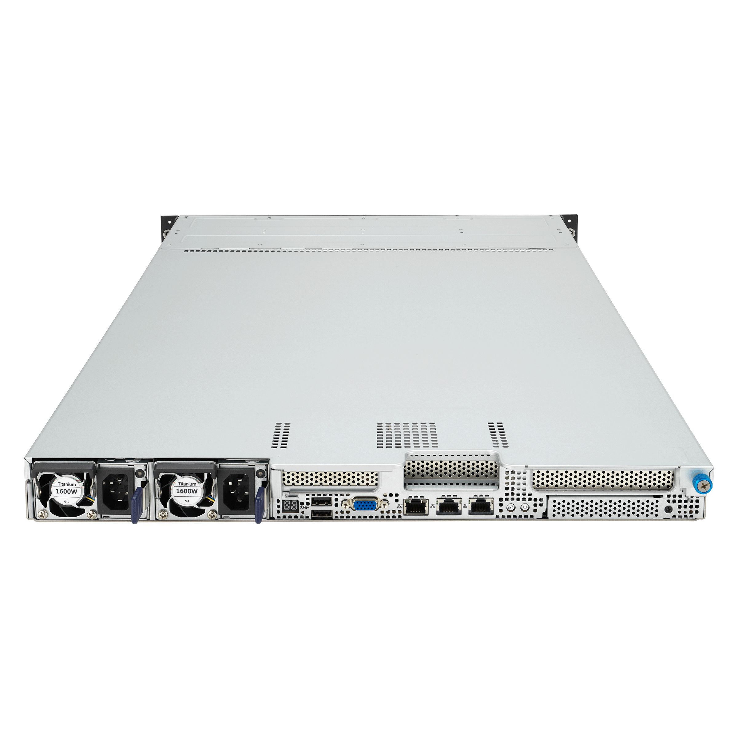 Серверная платформа/ ASUS RS501A-E12-RS4, 1U, 1x  SP5 (LGA 6096) 400W, 24x DIMM DDR5 6400/4800, 4x 3.5'' SATA/SAS, 2x M.2 SATA/NVME x4 22110, 3x PCIe x16+ 1x OCP3.0 x16, 1x 2-port 1GbE Intel I350 LAN, up to 2 single-slot GPU cards, 1+1 1600W