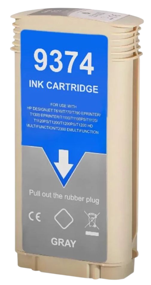 -/ Струйный картридж NV Print 72 (NV-C9374A) Gray для HP DesignJet T1100, T1120, T1200, T1300,  T610, T620, T770, T790, T2300, T795 (130 мл)