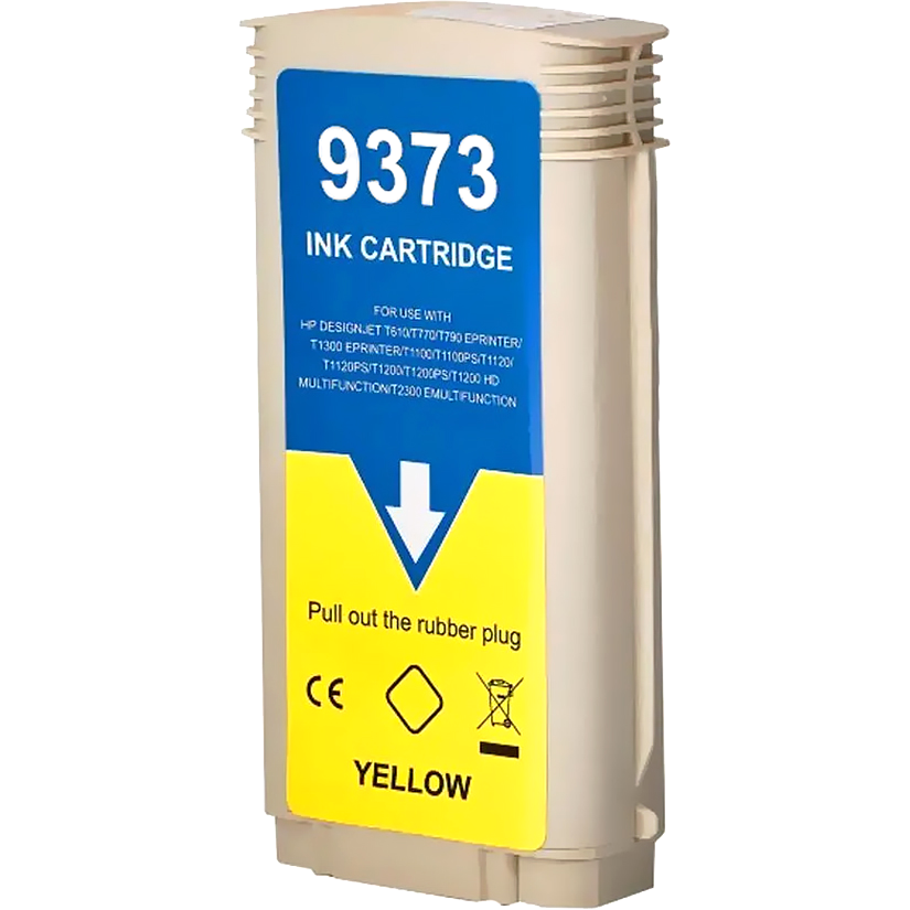 -/ Струйный картридж NV Print 72 (NV-C9373A) Yellow для HP DesignJet T1100, T1120, T1200, T1300,  T610, T620, T770, T790, T2300, T795 (130 мл)