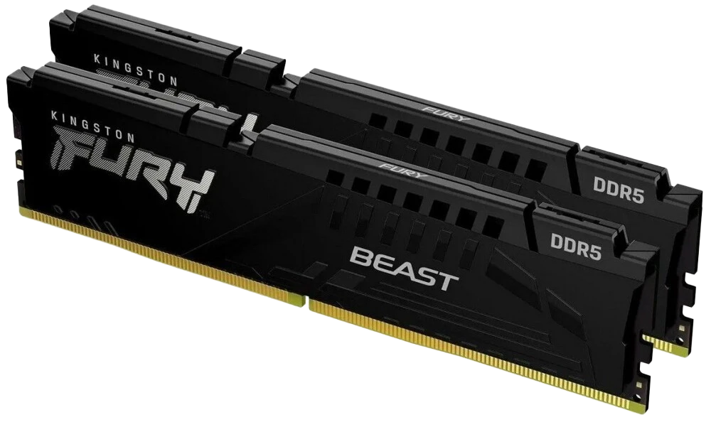 Память DDR5 2x32GB 5600MHz Kingston KF556C40BB2K2-64 Fury Beast Black RTL PC5-44800 CL40 DIMM 288-pin 1.25В dual rank с радиатором Ret