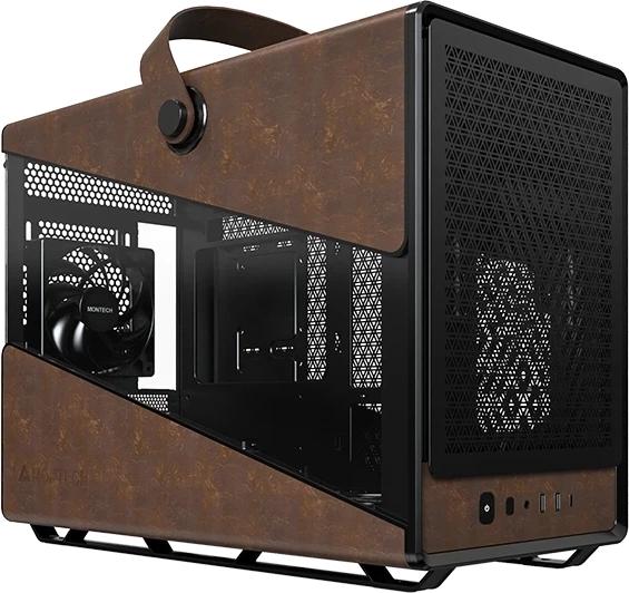 Компьютерный корпус Montech Heritage PRO (B) черный без БП mATX 5x120мм 2x140мм 2xUSB3.0 audio bott PSU