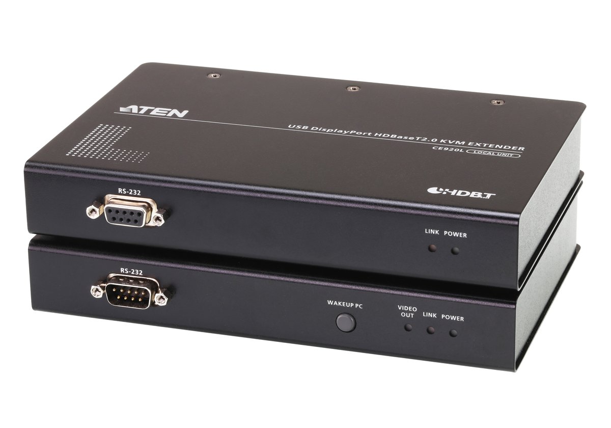 ATEN,CE920, USB, DisplayPort, КВМ-удлинитель с поддержкой HDBaseT™ 2.0 (4K@100 м)/ATEN/ USB DisplayPort HDBaseT2.0 KVM Extender