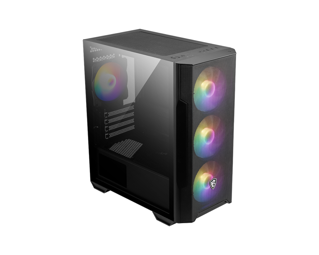 Корпус для ПК MSI MAG FORGE M100R, Global, 1xUSB 3.0, 2xUSB 2.0, 4x120mm ARGB Fan, ESD ARGBControl Board, Tempered Gl (306-7G20R41-HH9)