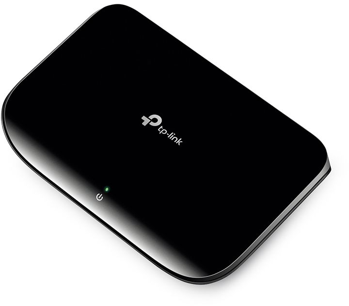 Коммутатор/ 5-port Desktop Gigabit Switch, 5 10/100/1000M RJ45 ports, plastic case