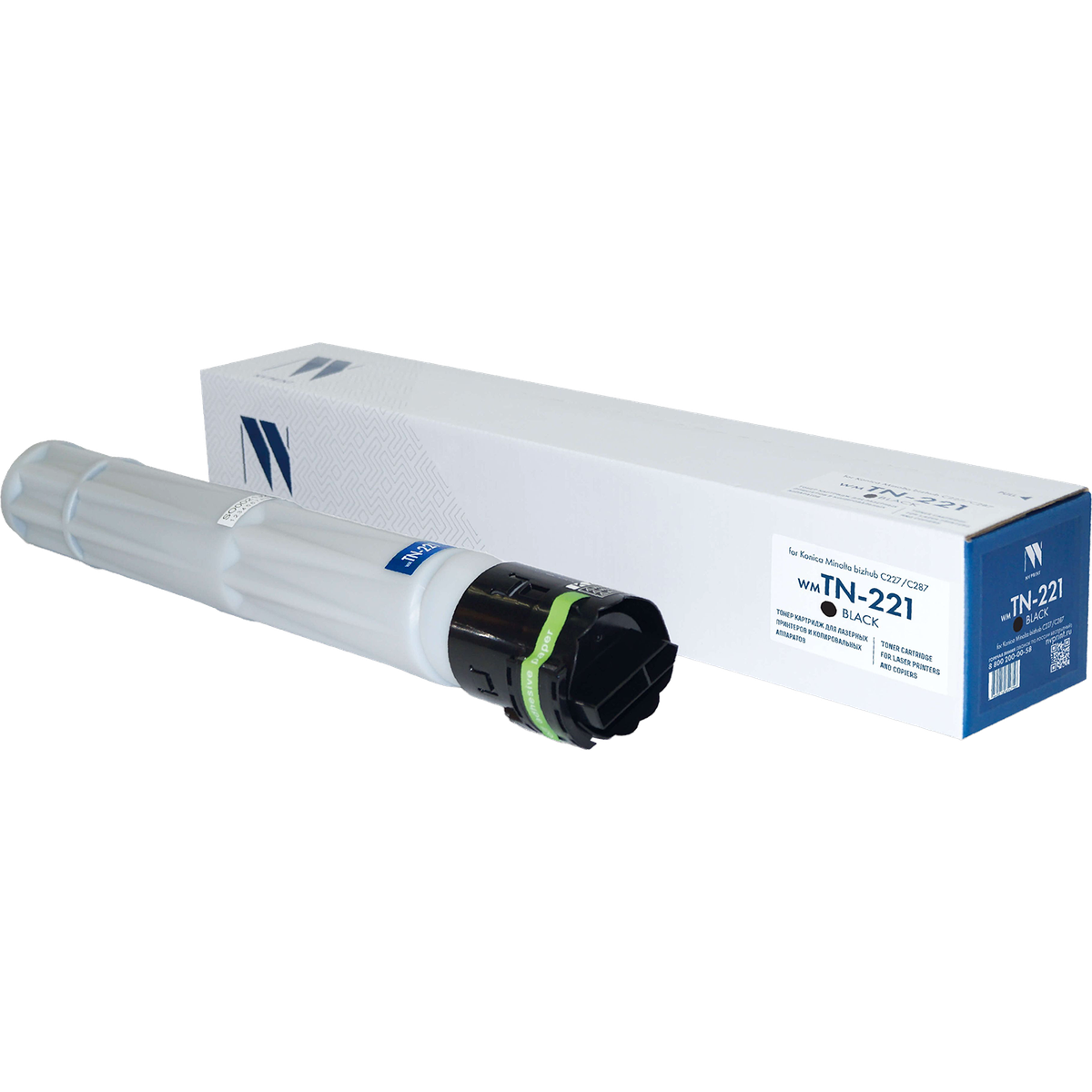Картридж лазерный NVPrint совместимый NV-TN-221 Black для Konica Minolta bizhub C227/C287 (24000k)