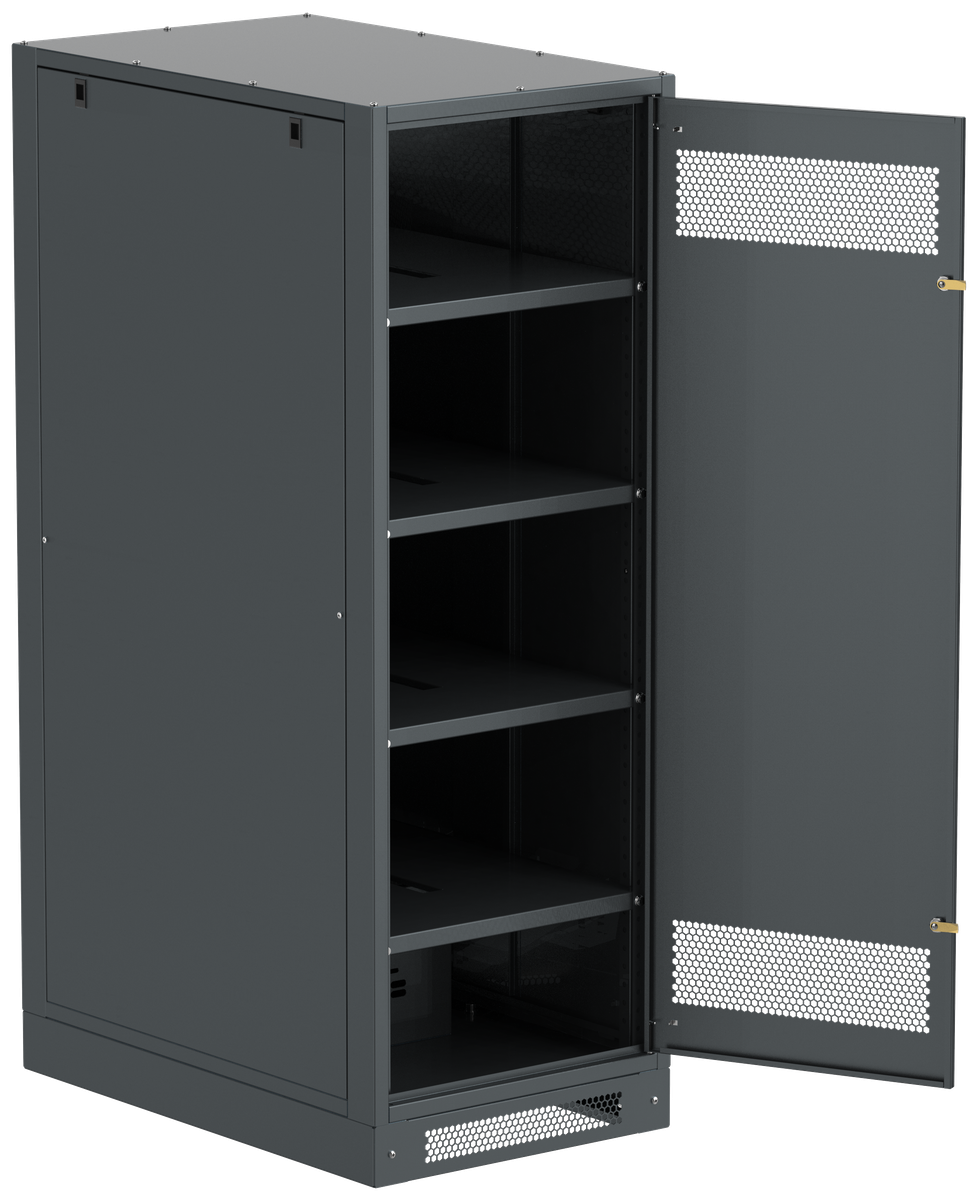 ITK LINEA B Шкаф аккумуляторный (пустой) 1700х600х950мм металлическая дверь черный