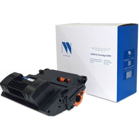 Картридж лазерный NVPrint совместимый NV-CF281X/NV-039H для HP LaserJet M605dn/M605n/M605x/M606dn/M606x/M630dn/M630f/M630h/Flow M630z/M630h/Canon i-Sensys LBP351x/352x (25000k)
