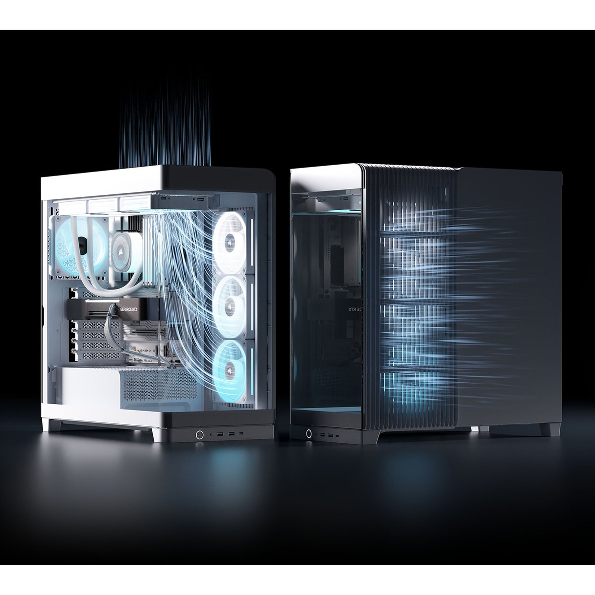 Корпус без блока питания/ Case Corsair Frame 4500X LX-R RGB iCUE LINK, Midi-Tower, TG, 3x120mm ARGB reverse fans, 2xUSB-A 3.2, 1xUSB 3.2 Type-C, E-ATX, ATX, mATX, mITX White