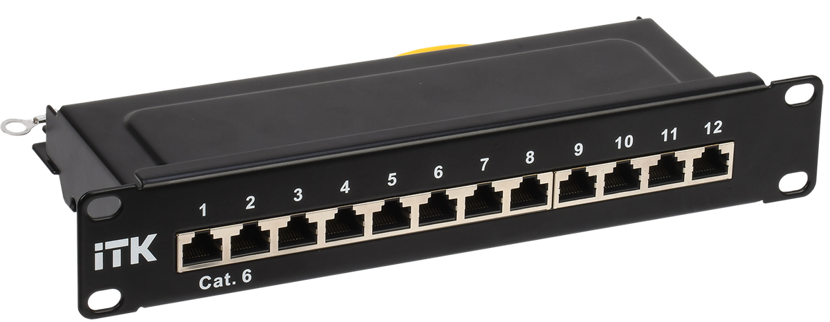 ITK 1U патч-панель кат.6 STP 12 портов 10" Dual IDC