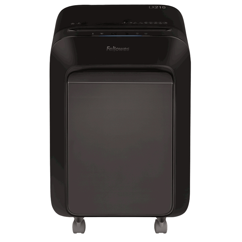 Fellowes Шредер PowerShred LX210 FS-55025(01), черный {DIN P-4, 4х12 мм, 16 лст., 23 лтр, Jam Proof™, SafeSense}