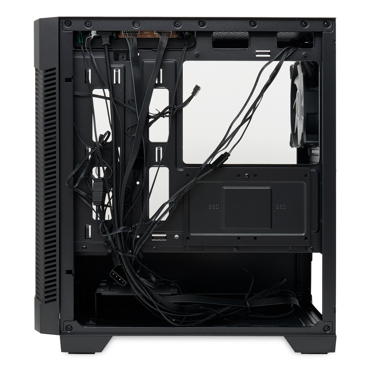 Корпус без блока питания/ Case HSPD M330, Mesh Mini-tower, Black, TG, 0.6 SPCC, 3x120mm ARGB (M11-120) mATX, mITX 175/330/160mm 2x2.5", 2x3.5", 4xPCI 1xUSB-A 3.0, 2xUSB-A1.0 365x216x405mm