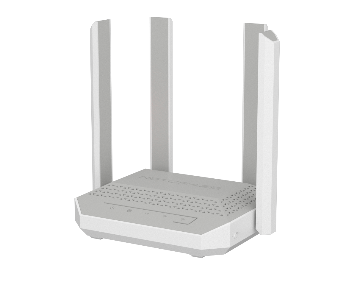 Маршрутизатор/ Netcraze Challenger Мультигигабитный интернет-центр с Mesh Wi-Fi 6 AX3000, 2 портами 2.5 Gigabit Ethernet и переключателем режима роутер/ретранслятор