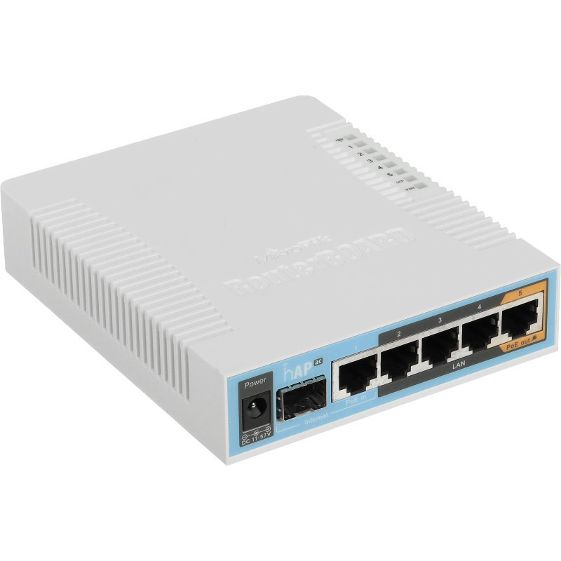 Точка доступа/ MikroTik hAP ac a dual band with Gigabit ports, USB port for 3G/4G modem