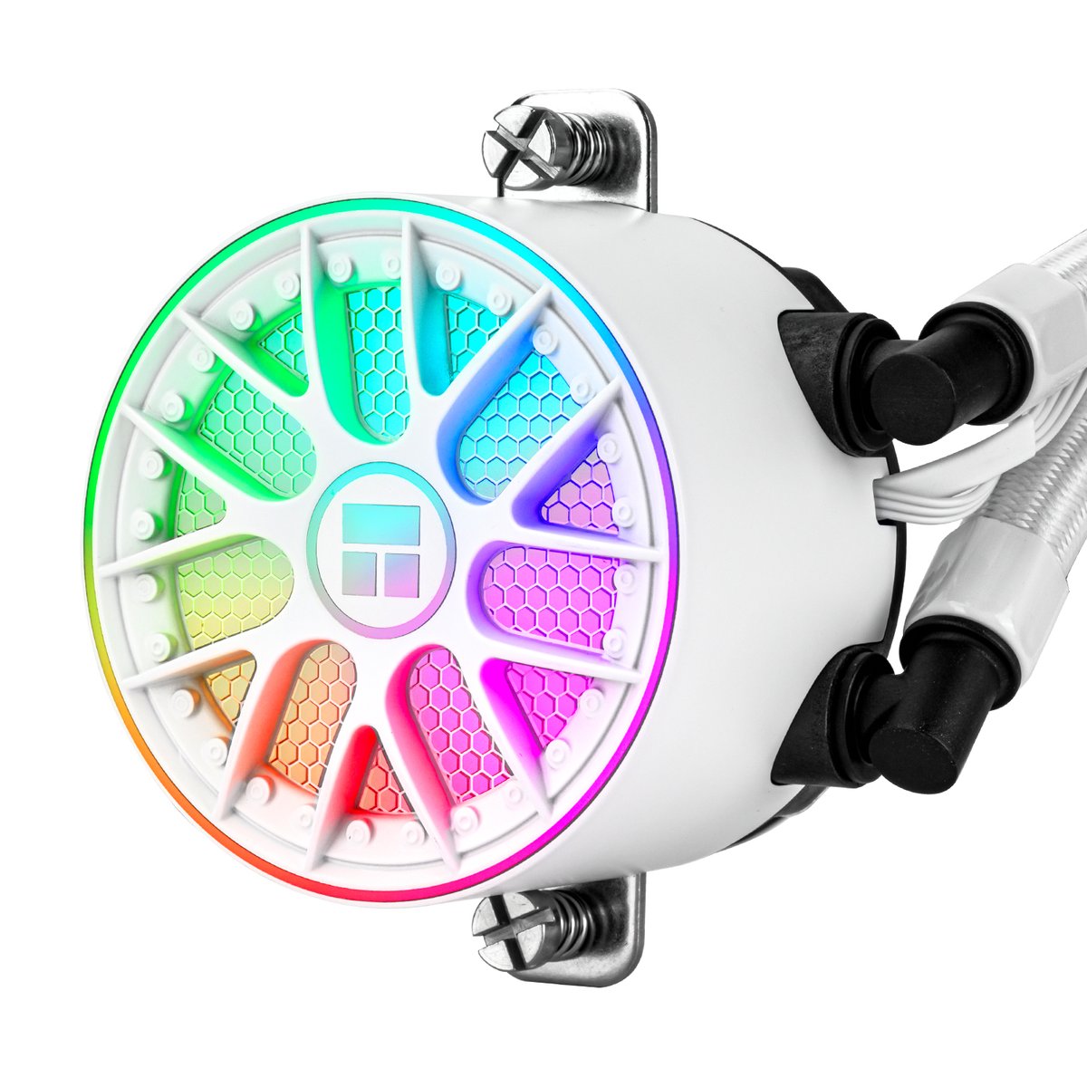 Система жидкостного охлаждения/ Water Cooling System Thermalright Aqua Elite 360 V6 (360mm, White, ARGB/ Fans: 3x120mm, 70.84CFM, 29.8dBA, 2000RPM/ Pump height 53.5mm, 2800RPM, Rad thickness 27mm/ S: 1700, 1200, 1851, 115X, AM5, AM4)
