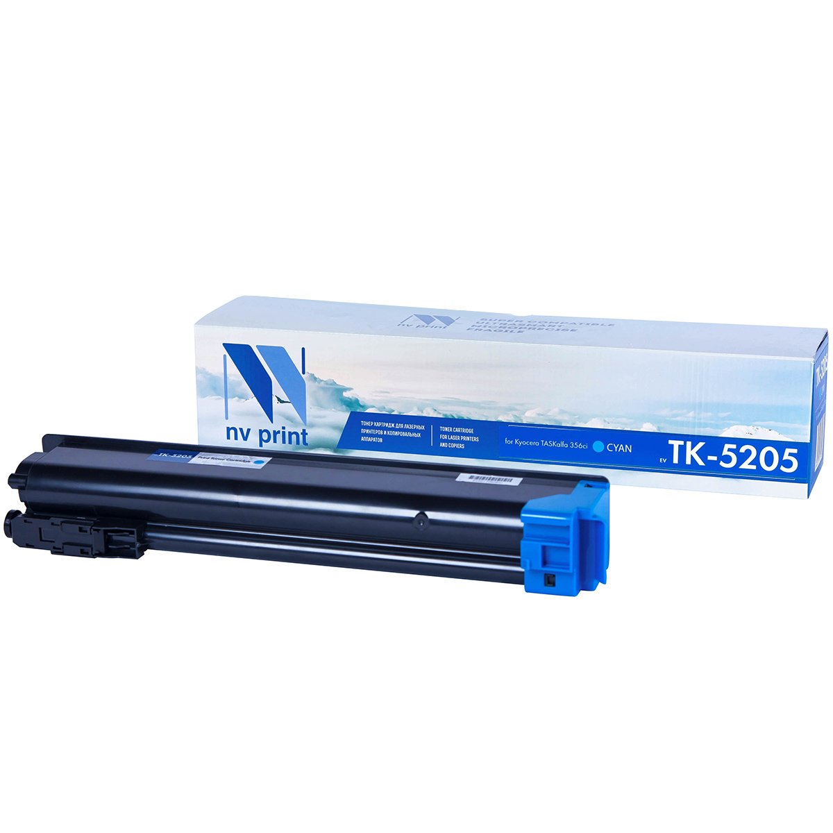 Картридж NVPrint совместимый Kyocera TK-5205 Cyan для TASKalfa 356ci (12000k)
