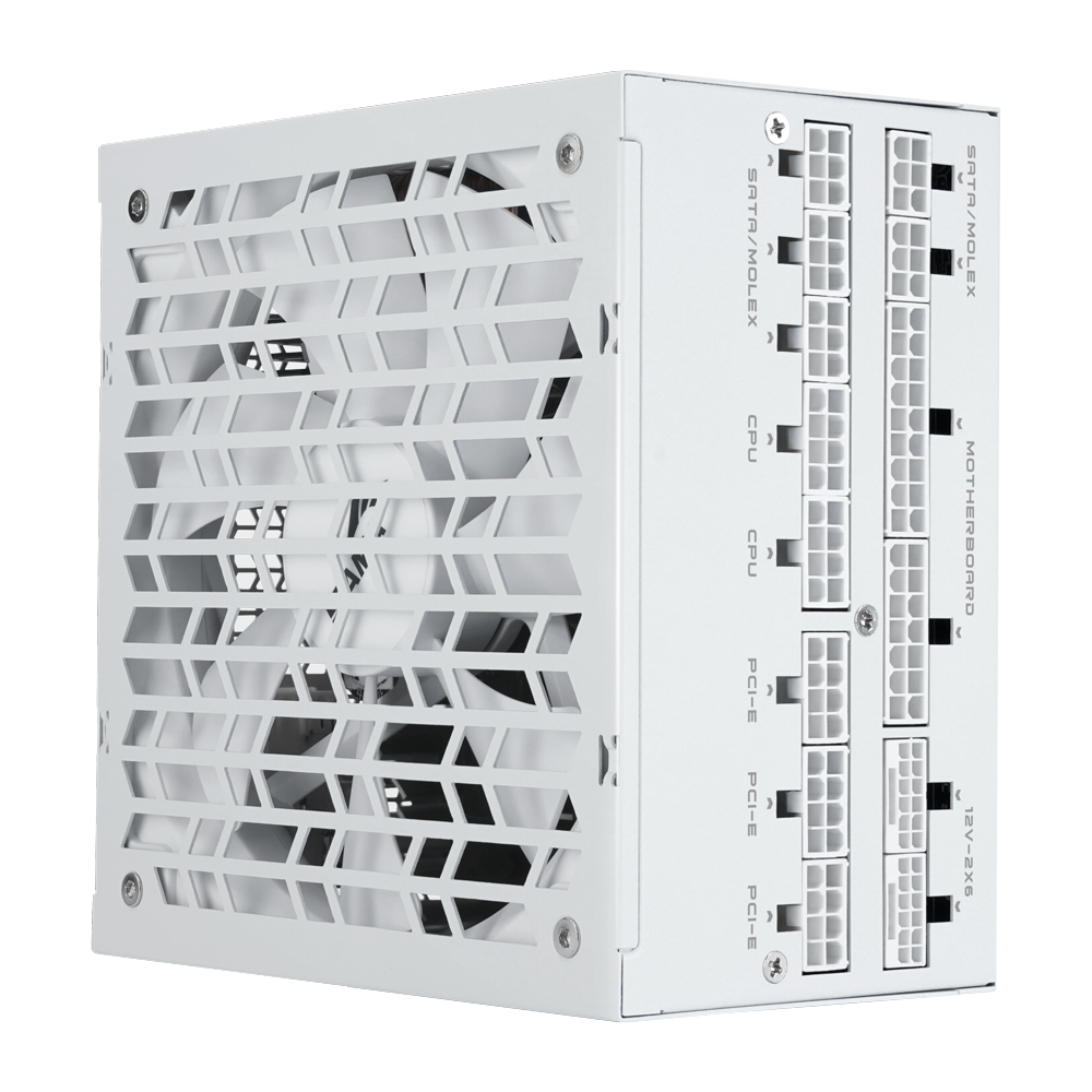 Блоки питания/ Power Supply SAMA P1000 White (XPH1000-AP), 1000W 80+ Platinum (ATX, 3.1, PCIe 5.0, Full modular, 1x24(20+4)pin mesh 600mm, 2xCPU 8(4+4)pin 700mm, 3xPCIe*2 8(6+2)pin 600mm, 1x12VHPWR PCIe 5.1 12+4pin 600W 600mm, 4xSATA*3 450+150+150+150mm, 4xMOLEX4pin*3 450+150+150+150mm , Active, 140x140mm, 150x150x86mm, APFC, OVP, UVP, SCP, OCP, OTP, OPP, SIP, white)