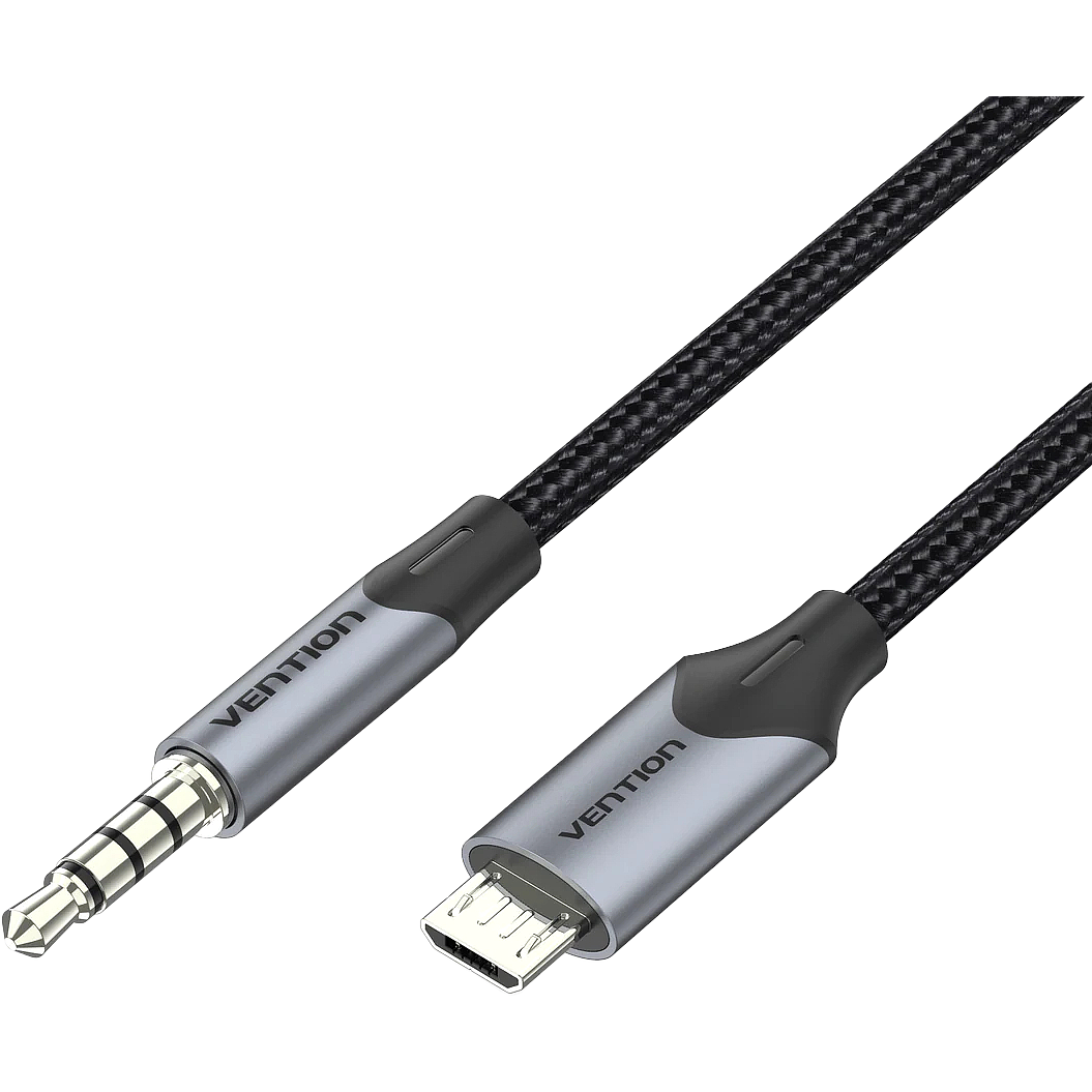 Кабель microUSB (M) - 3.5 Jack (M), 1.5м, Vention BDGBG