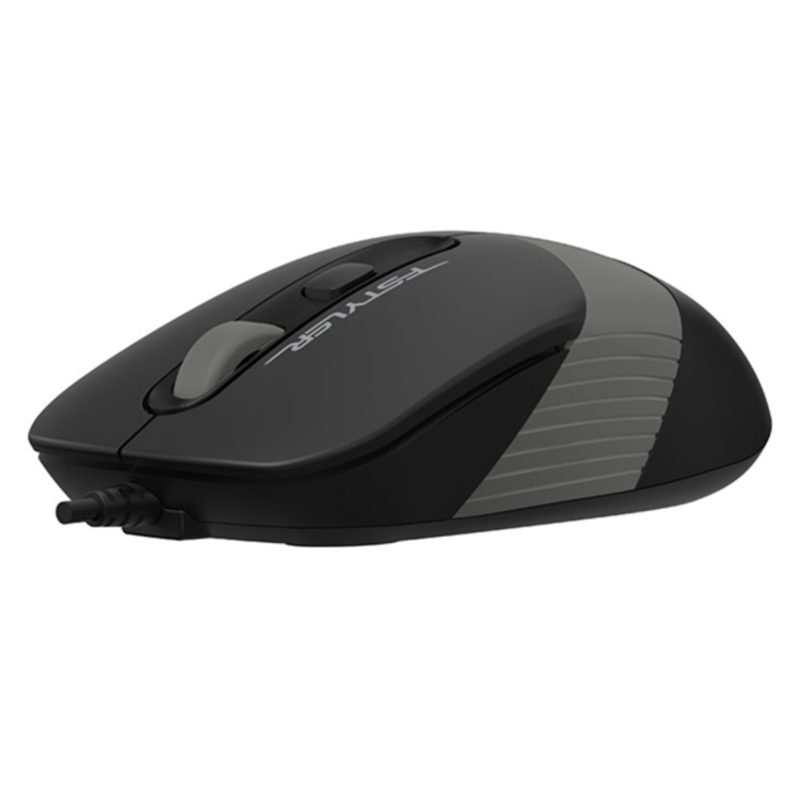 Мышь A4Tech Fstyler FM10 черный/серый оптич. 1600dpi USB 4but (FM10 GREY)