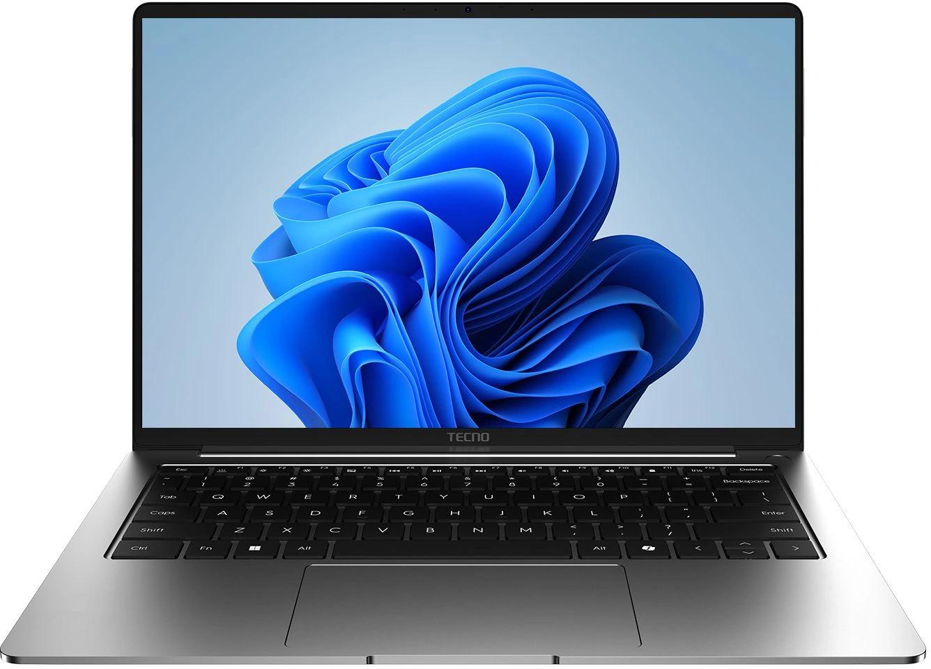 Ноутбук Tecno MegaBook T14RA Air Core i5 1334U 16Gb SSD 512Gb Intel Iris Xe graphics 14" IPS WUXGA (1920x1200) Windows 11 Home grey WiFi BT Cam 6460mAh (71003300537)
