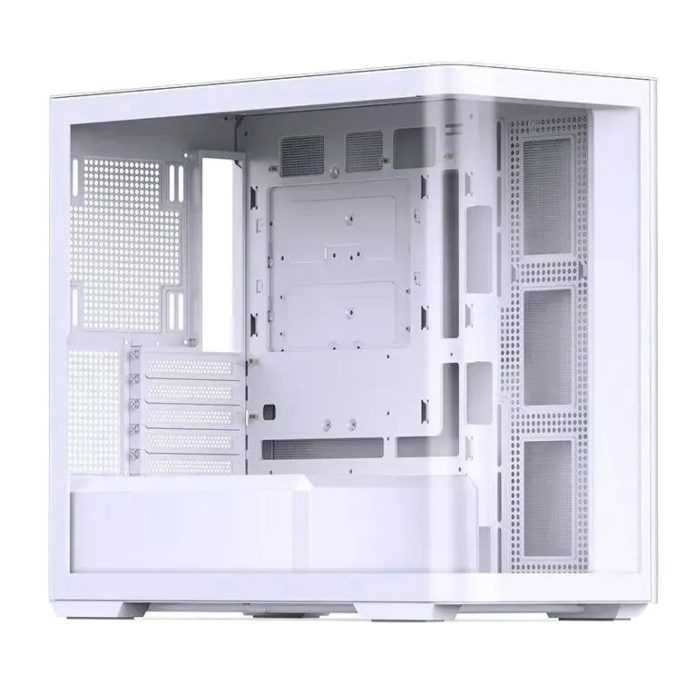 Корпус без блока питания/ Корпус JONSBO D300 White MATX без БП, боковая панель из закаленного стекла, mini-ITX, micro-ATX, белый