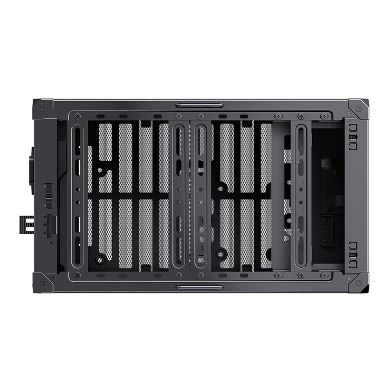 Корпус без блока питания/ Case JONSBO C6 MAX Handle, Mini-Tower, TG, no fan, 1xUSB-A 3.0 + 1xUSB-C 3.1, mATX, mITX Black