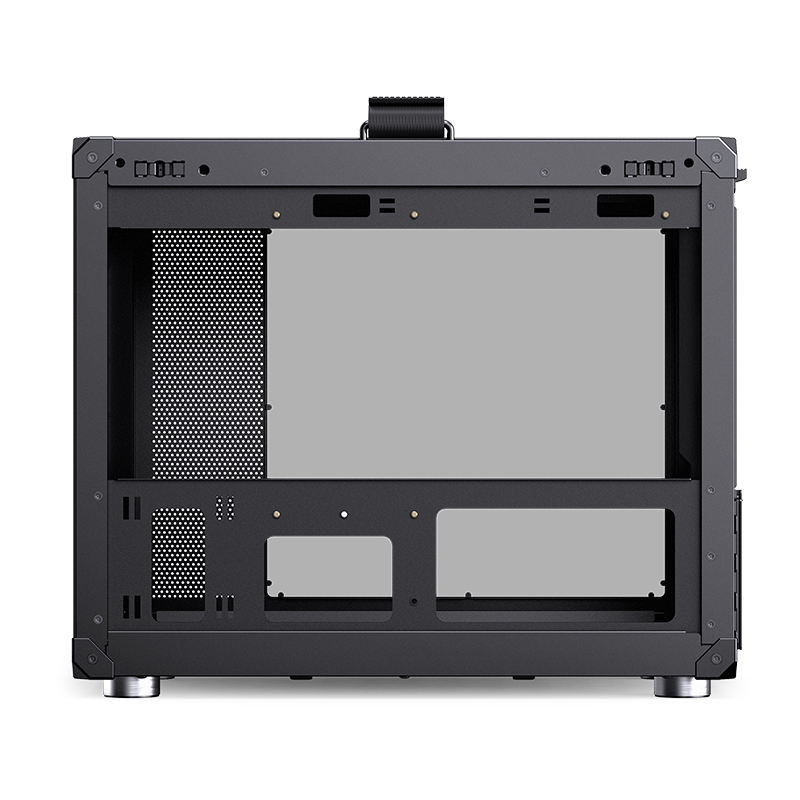 Корпус без блока питания/ Case JONSBO C6 MAX Handle, Mini-Tower, TG, no fan, 1xUSB-A 3.0 + 1xUSB-C 3.1, mATX, mITX Black