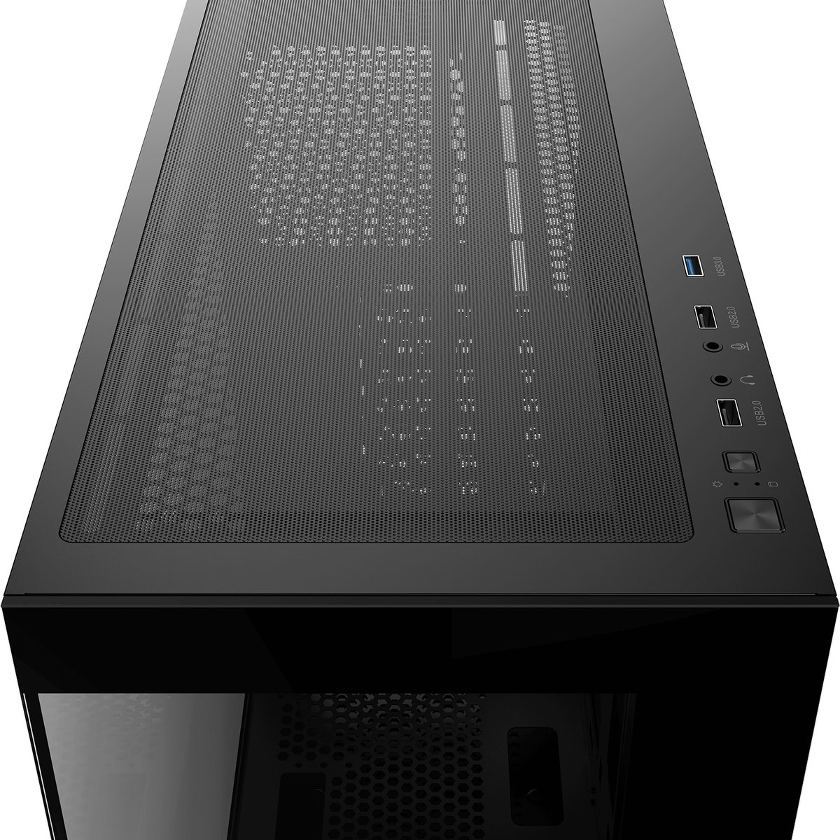Корпус ПК без блока питания/ Case Ocypus Gamma C72 BK, Midi-Tower, TG, no fans, 2xUSB-A 2.0 + 1xUSB-A 3.0, ATX, mATX, mITX Black