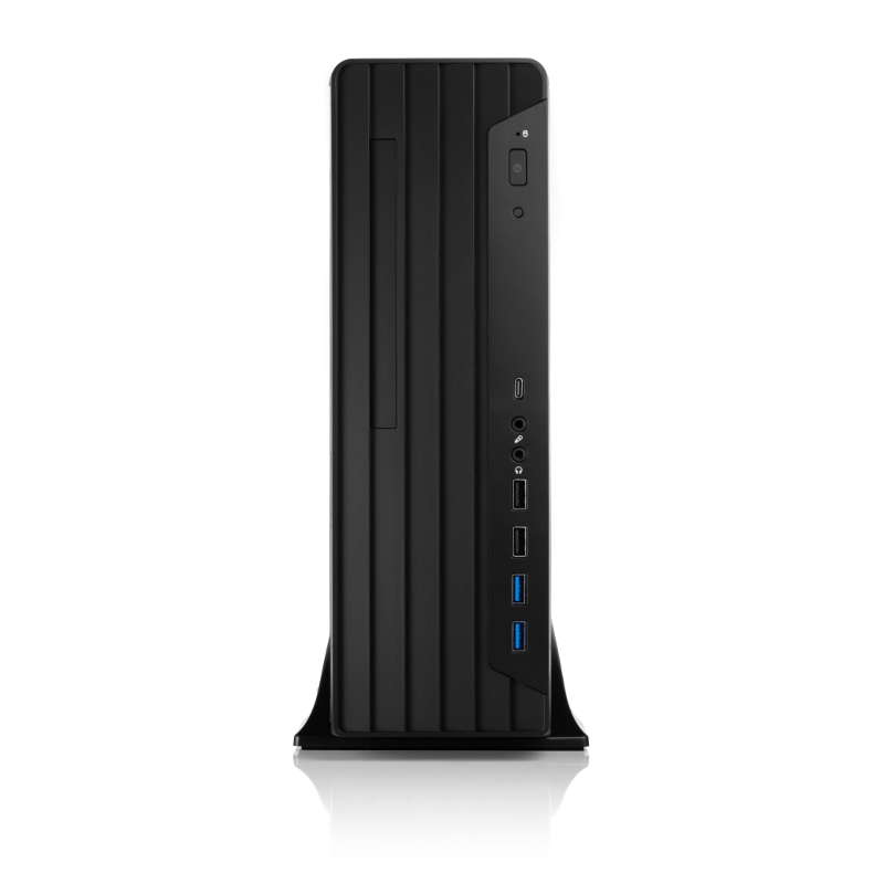 Корпус с блоком питания 400Вт./ Case Foxline mATX Desktop 400W FL-418 mATX case, black, w/PSU SFX 400W, w/2xUSB3.0+2xUSB2.0+1xType-C (USB2.0)
