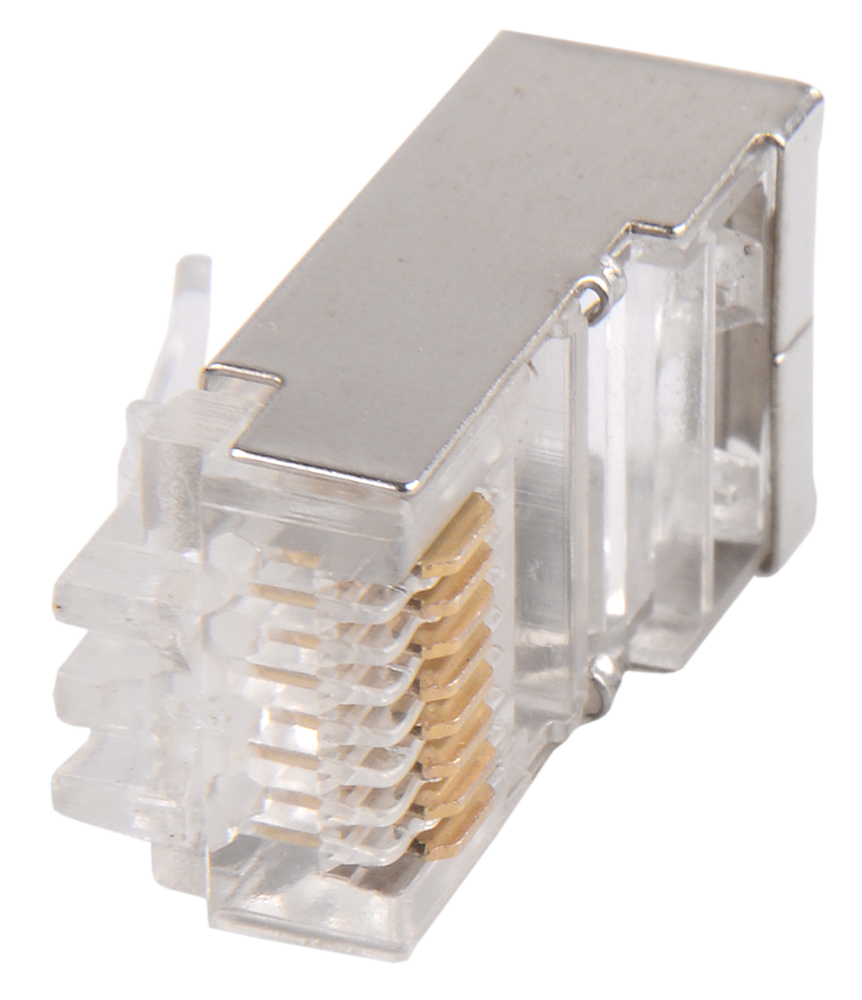 Коннектор ITK (CS3-1C5EF) FTP кат.5E RJ45 прозрачный