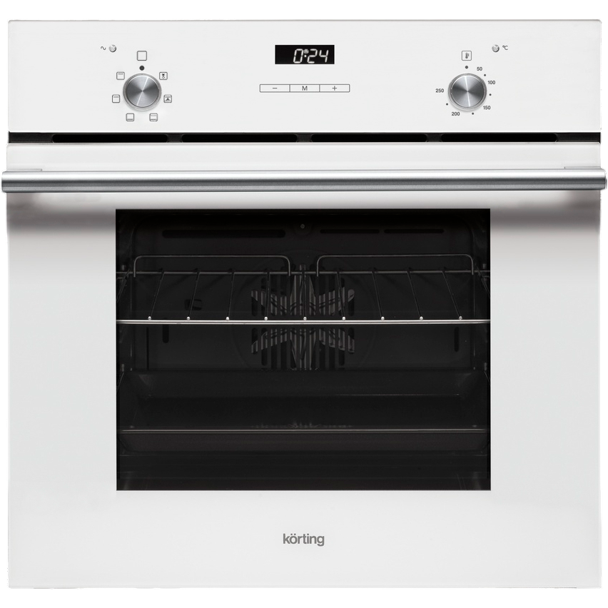 Встраиваемая электрическая духовка Korting OKB 760 FW / 59.8 х 59.5 x 56 см, 6 режимов нагрева, гриль, конвекция, таймер, дисплей, белая